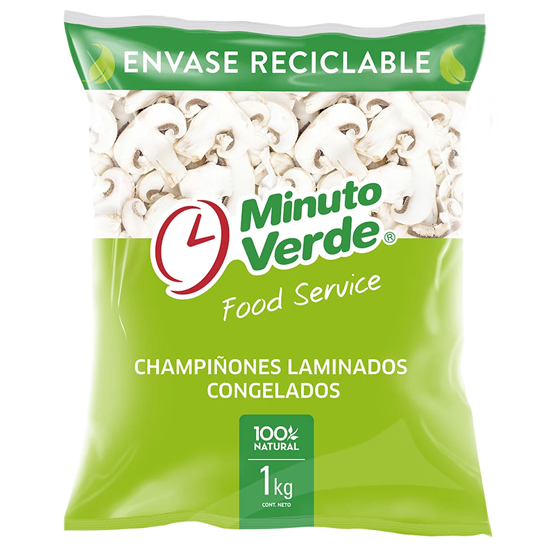 Champiñon Laminado Minuto Verde 1kg