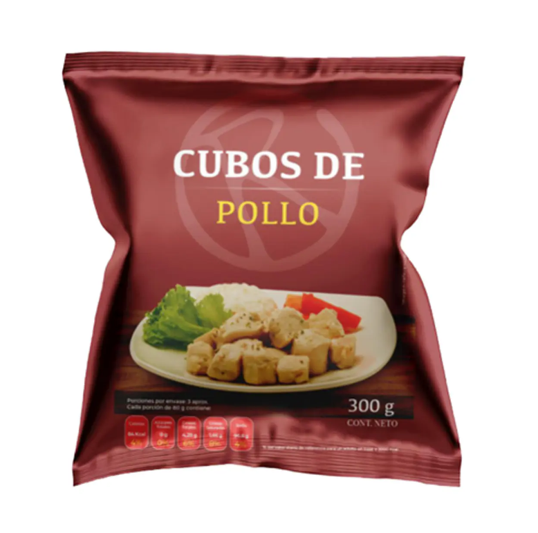Caja de Cubitos de Pollo Rupanco 2kg