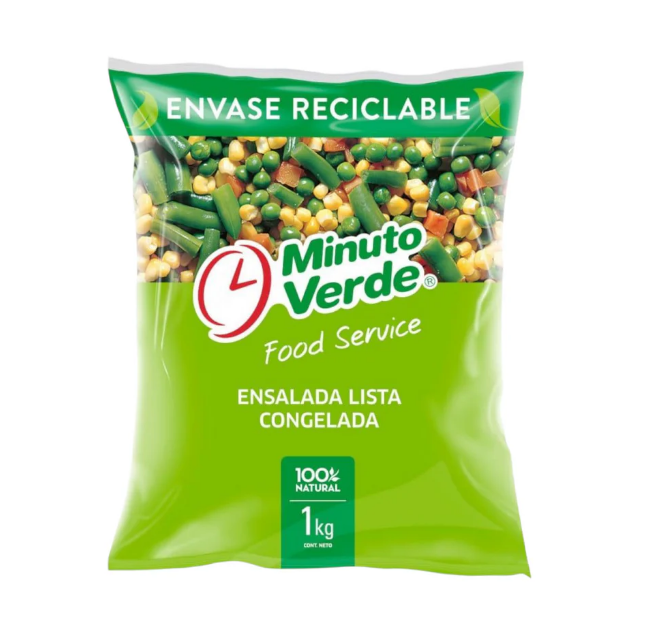 Ensalada Primavera congelada Minuto Verde 1kg